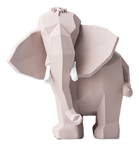 Figura Geométrica De Elefante De Resina Para Decoración De H