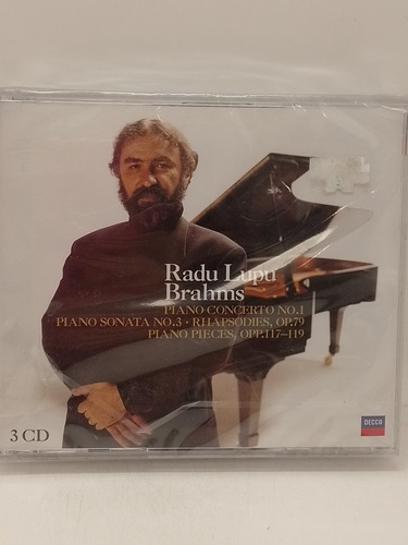 Brahms / Radu Lupu Piano Concerto N.1 Cd Triple Nuevo 