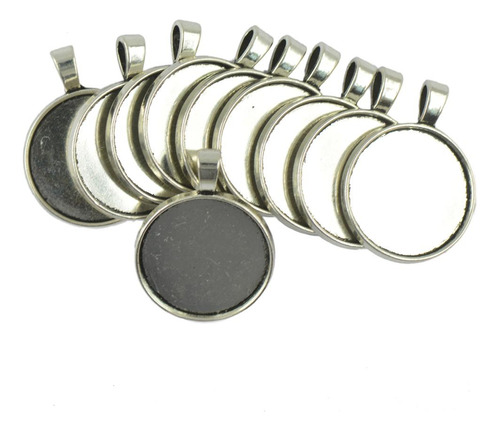 10pcs Ronda Cabujón Colgante Bisel En Ajuste 25mm