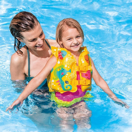 Imagen 2 de 5 de Chaleco Flotador Inflable Salvavidas Flotis Alberca 3-5 Años