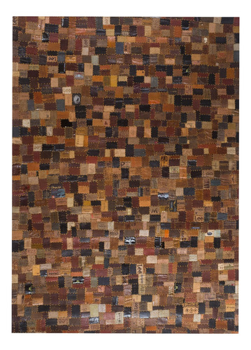 Alfombra Cuero Natural 160x230 Café