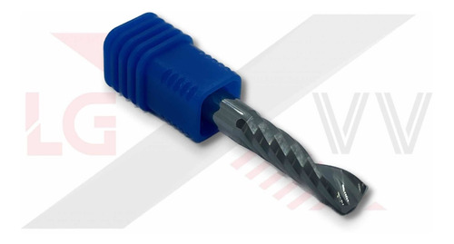 Fresa Metal Duro 4mm X 22mm 1 Corte Topo P/ Pvc Mdf Acm