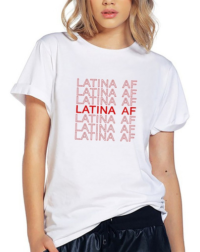 Blusa Playera Camiseta Dama Latina Af Elite #624