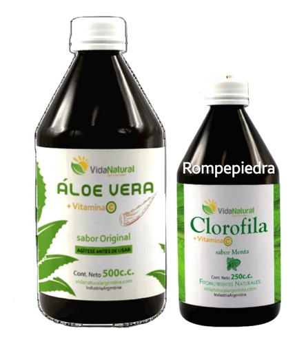 Aloe Vera + Clorofila Gastritis Acidez Energía Calma Dolores