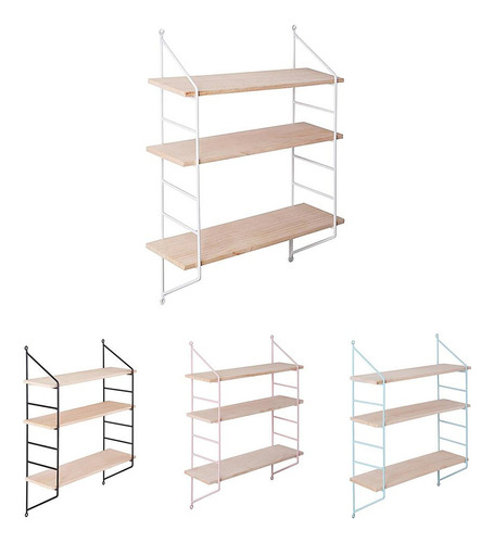 Estantes De Pared 3 Capas Flotante De Armario De Rack