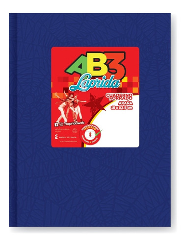 Cuaderno Laprida Ab3 / Abc 50h Rayado Azul