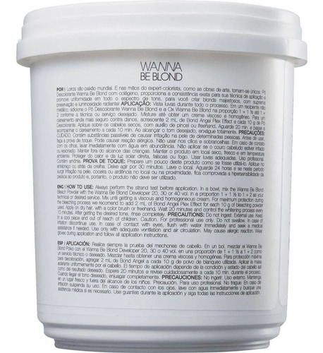 Imagem 2 de 6 de Braé Wanna Be Blond Pó Descolorante Capilar 500g