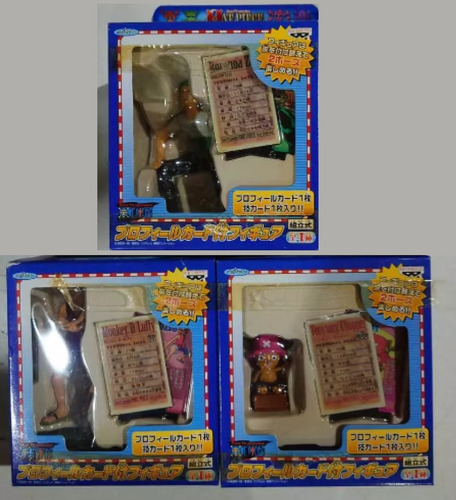 One Piece Set De 3 Figuras  Originales