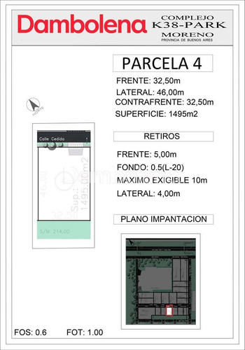 Imagen 3 de 19 de Terreno Lote En Venta Sector B - Uf4 - La Reja - Moreno