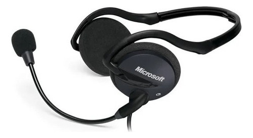 Diadema Con Micrófono Microsoft Lifechat Lx-2000 Color Negro