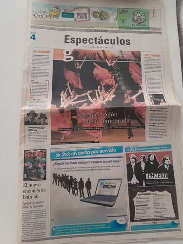 Suplemento Nación Espectáculos Mona Jimenez 12 2007