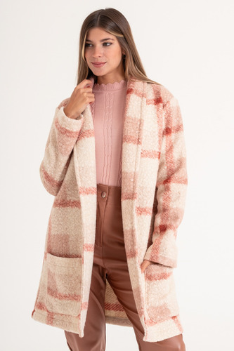 Tapado De Paño Bucle Importado Mujer Invierno Art 2532