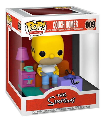 Boneco Funko Pop! Tv Homer No Sofá 909 - Os Simpsons 