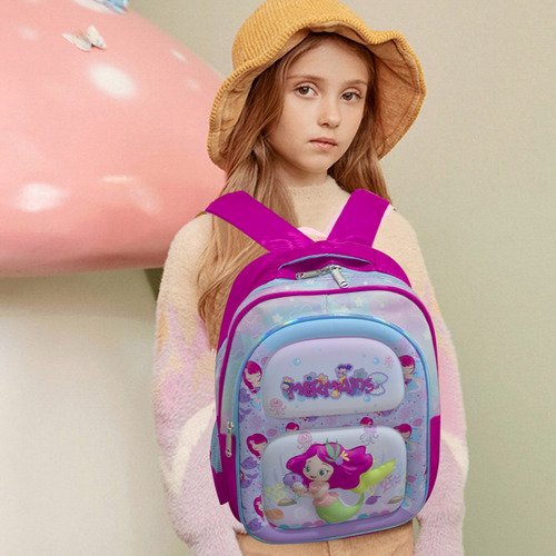 Mochila Para Niño Niña Escolar Kinder Primaria Infantil 3d