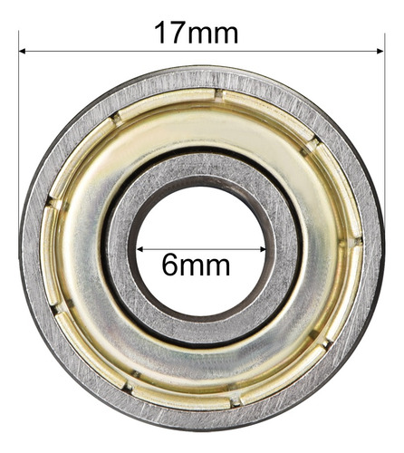 Rodamiento 606zz Double Shield 6x17x6mm 10pcs