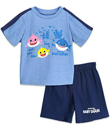 Pinkfong Baby Shark Conjunto De Camiseta De Manga Corta Y Pa
