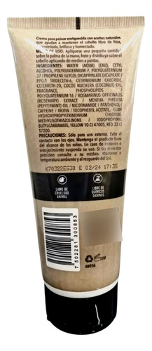 Crema Peinar Árbol Verde Coco Menta Romero Biotina 180 Ml
