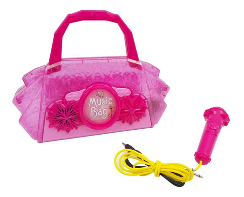 Bolso Cartera Microfono Karaoke Niñas Con Mp3 Luces Sonido