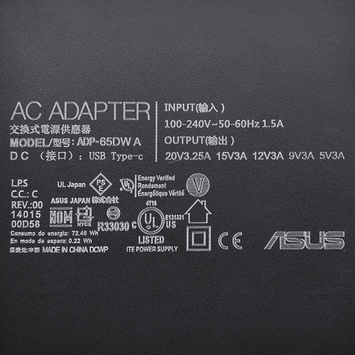 Cargador Orig. Notebook Asus Zenbook 14 Oled Ux3402z Nuevo