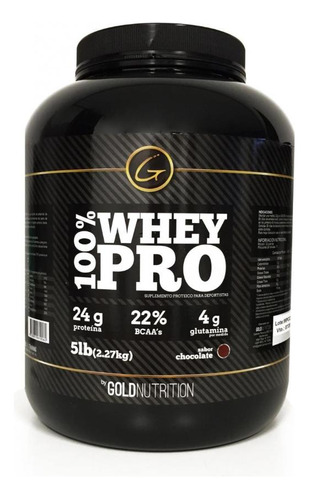 100% Whey Pro Gold Nutrition 5lb Chocolate