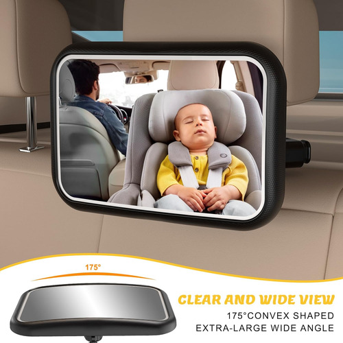 Espejo Retrovisor Para Coche De Bebé Con Mando A Distancia,