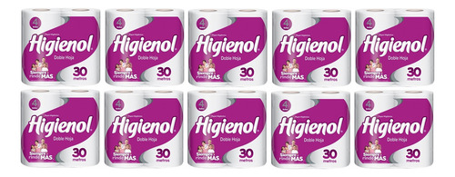 Higienol Doble Hoja 30 Metros - Pack X 10 = 40 Rollos