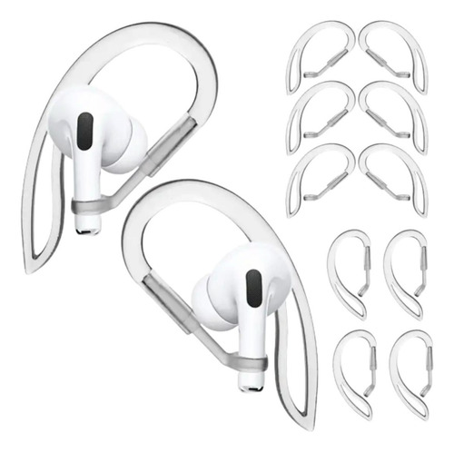 Sujetador Anti Perdida Transparente Para AirPods Pro 1 Par