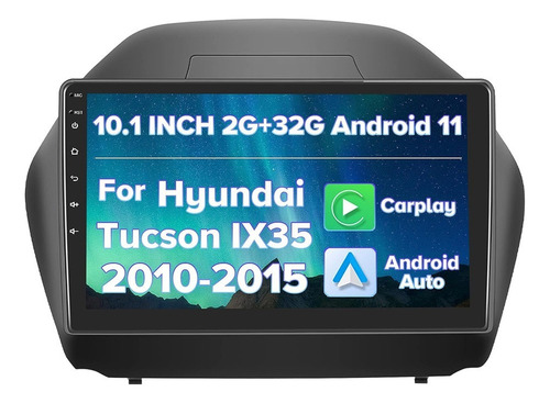 Estéreo 2+32g Para Hyundai Tucson Ix35 2010-15 Android 11