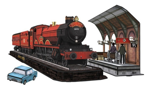 Imagen 3 de 4 de Puzzle 3d | Harry Potter | Tren Expreso De Hogwarts