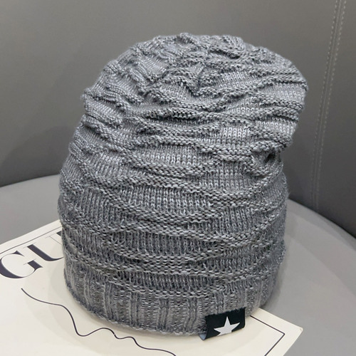 Gorro De Invierno Holgado Unisex Con Forro De Felpa