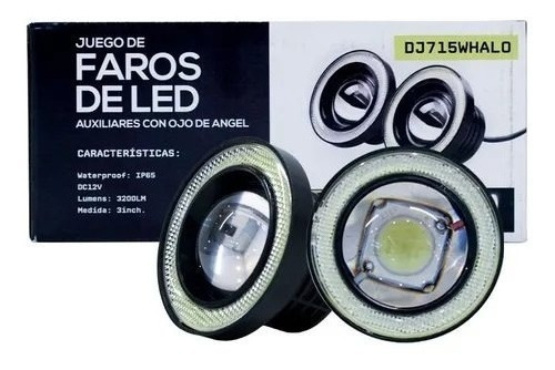 Farol Caminero Con Lupa Y Ojo De Angel Bi-led Setx2