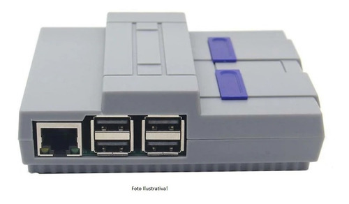 Case Snespi Compatível Para Raspberry Pi 3 - Retro Game