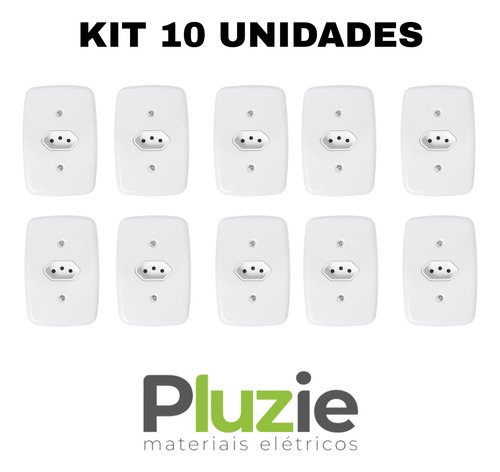 Kit 10 Tomadas 2p+t 20a 250v