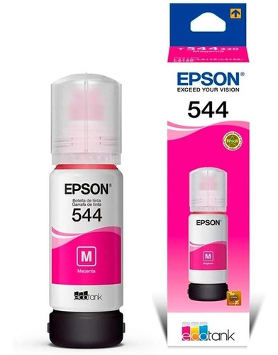 Botella De Tinta Epson Ecotank 544 Color Magenta 65ml 