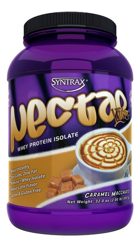 Nectar Whey Protein Isolado 907g - Syntrax | Sabores Sabor Caramel Macchiato