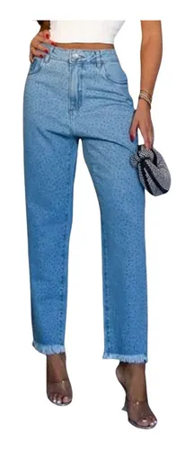 Calça desfiada sale embaixo