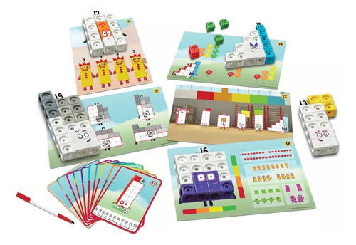 Hand2mind Numberblocks Mathlink Cubes 11-20 Actividad.1