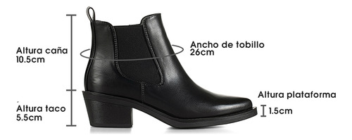 Botin Mujer Celia Negro Weide
