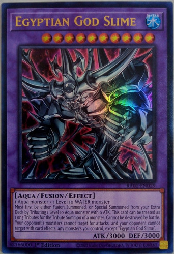 Yu-gi-oh! Tcg Egyptian God Slime Ra01-en029 1st Ed Ultra