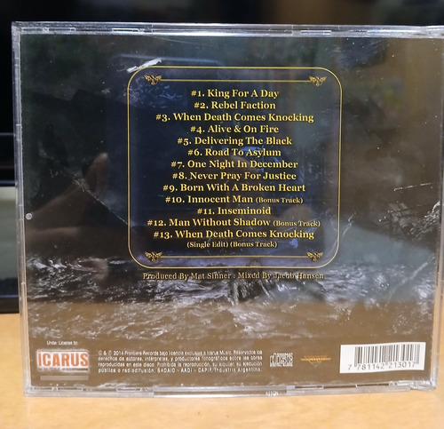 Primal Fear/delivering The Black / Cd / Icarus / Arg Estándar
