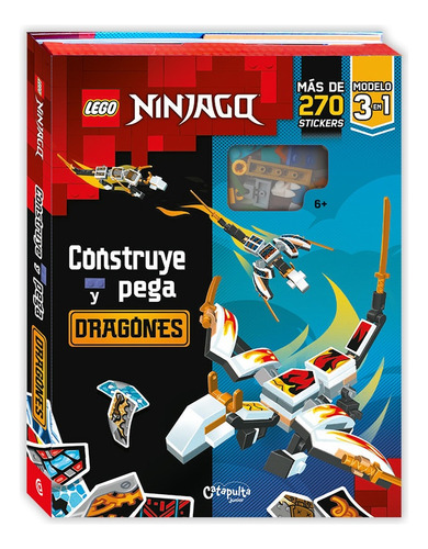 Libro Lego Ninjago Construye Y Pega Dragones - ., Lego