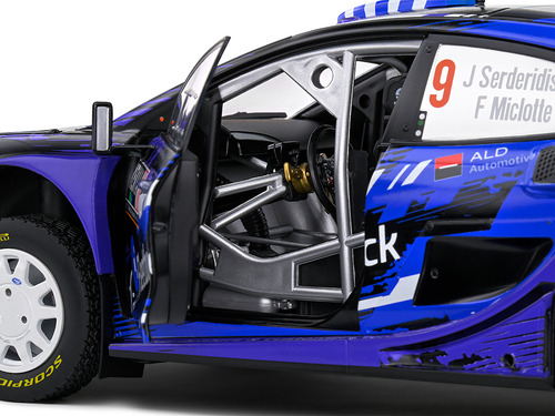 Miniatura Ford Puma Rally1 Hybrid Kenya Rally 2022 #9 Serderidis/Miclotte 1:18 Solido Competition