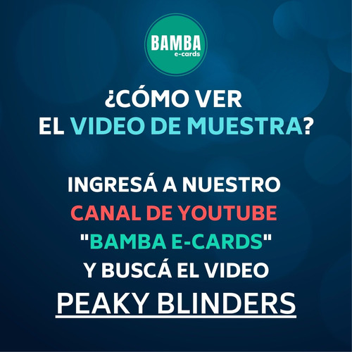 Video Invitación Animada - Cientos De Modelos - Peaky Blinders