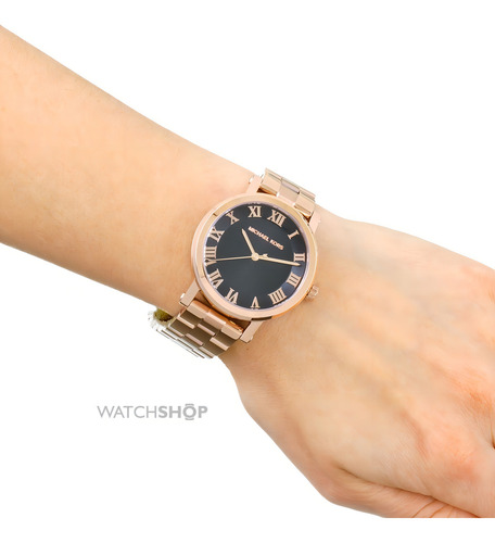 Relógio Michael Kors Mk3585 Norie Rose Rose Preto