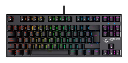 Imagen 3 de 8 de Teclado Gamer Mecanizado Constrictor By Aiwa Qwerty Metal