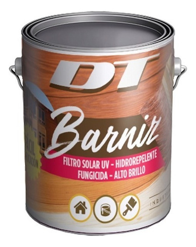 Barniz Brillante Con Color 3.6 Lts - Linea Dt 