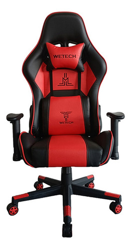 Silla Gamer Wetech Color Rojo/negro Modelo Ls-8088