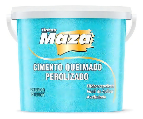 Efeito Cimento Queimado Perolizado Maza 3kg Cor Azul Tiffany