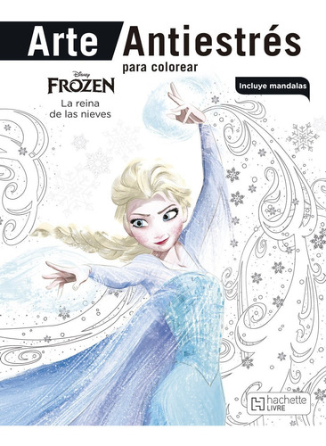 Arte Antiestrés Frozen La Reina De Las Nieves