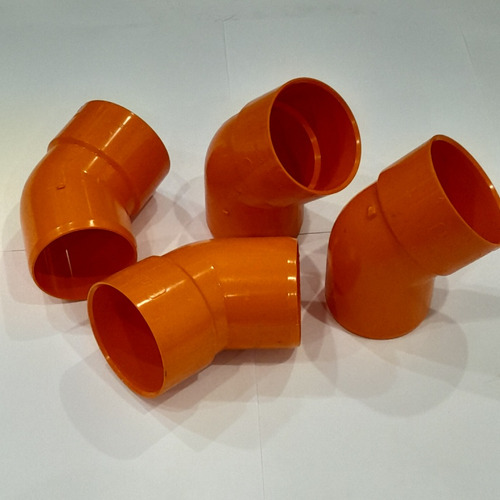 Codo Pvc 3  X 45 Reforzado Naranja